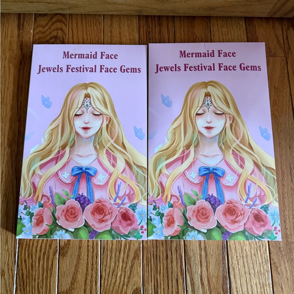 2 boxes of mermaid rave face gems